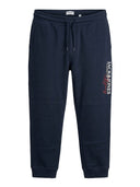 Jack & Jones pantalone tuta felpato con polsino  taglie forti uomo colore blu 12306165