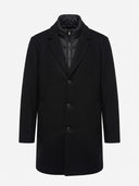 JP 1880 cappotto in misto lana taglie forti uomo colore nero 821066/100