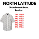 North Latitude camicia manica corta misto lino taglie forti uomo colore bianco 61111