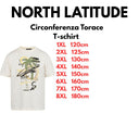 North Latitude t-shirt  taglie forti uomo colore panna 61360