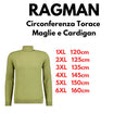 Ragman dolcevita in misto Cashmere taglie forti uomo colore verde acido 742470/373
