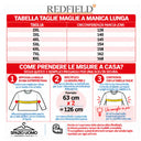 Redfield maglia girocollo manica lunga taglie forti uomo colore blu RF-22613102-LS-547