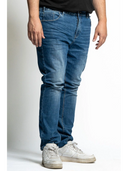 Maxfort jeans 5 tasche taglie forti uomo colore blu denim 2490