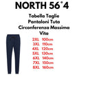North 56°4 pantalone tuta garzata taglie forti uomo colore navy blu 43129