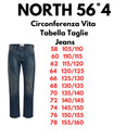 North 56°4 jeans taglie forti uomo colore blu scuro 43304