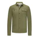 Jack & Jones camicia imbottita con fodera in peluche taglie forti uomo colore oliva 12248052