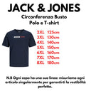 Jack & Jones maglia mezza manica taglie forti uomo colore blu 12243630