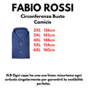 Fabio Rossi camicia manica lunga cotone  taglie forti uomo colore blu fr205/128