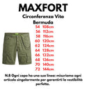 Maxfort  bermuda cargo taglie forti uomo colore verde militare B3863