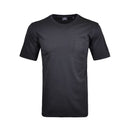 Ragman maglia girocollo mezza manica con taschino taglie forti uomo colore nero 540380/009