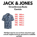 Jack & Jones camicia mezza manica in cotone taglie forti uomo colore blu 12296331