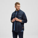 North 56°4 camicia in jeans manica lunga  taglie forti uomo colore denim 43332