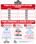 North Latitude camicia flanella taglie forti uomo colore blu 63110/0580