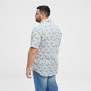 North Latitude camicia manica corta taglie forti uomo colore azzurro 51111/0520