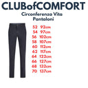 Club of Comfort pantalone tasca alla francese taglie forti uomo colore blu scuro Garvey 8070/41