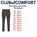 Club of Comfort pantalone tasca alla francese taglie forti uomo colore grigio scuro Garvey 6421/2