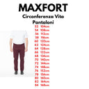 Maxfort pantalone chinos  taglie forti uomo colore vinaccia Caliceto