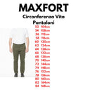 Maxfort pantalone chinos  taglie forti uomo colore verde militare Caliceto