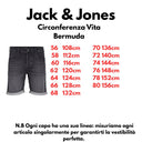 Jack & Jones bermuda jeans taglie forti uomo colore nero 12274054
