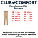 Club of Comfort pantalone tasca alla francese taglie forti uomo colore beige Garvey 8124/36