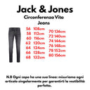 Jack & Jones jeans elasticizzato taglie forti uomo colore nero Glenn 12288381