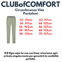 Club of Comfort pantalone tasca alla francese taglie forti uomo colore salvia Garvey 8301/75