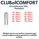 Club of Comfort pantalone tasca alla francese taglie forti uomo colore grigio chiaro Garvey 7323/9