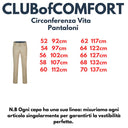 Club of Comfort pantalone tasca alla francese taglie forti uomo colore beige Garvey 6701/28