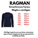 Ragman maglia girocollo cotone taglie forti uomo colore blu scuro 464180/701