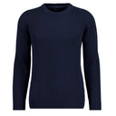 Ragman maglia girocollo cotone taglie forti uomo colore blu scuro 464180/701