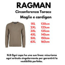 Ragman maglia girocollo cotone taglie forti uomo colore tortora 464180/084