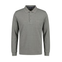 Ragman polo no stiro manica lunga taglie forti uomo colore grigio scuro 540291/847