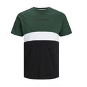 Jack & Jones maglia girocollo mezza manica taglie forti uomo colore verde 12243653