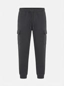 Redfield pantalone tuta garzato di cotone cargo con polsino taglie forti uomo colore grigio antracite RF-22611405-167