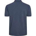 North56°4 polo mezza manica taglie forti uomo colore blu melange 99011/0555