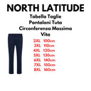 North Latitude pantalone tuta garzata taglie forti uomo colore nero 99331
