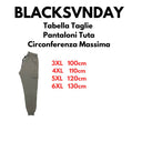 Blacksvnday pantalone tuta garzato di cotone taglie forti uomo colore blu NL-266