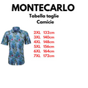 Montecarlo camicia mezza manica taglie forti uomo colore fantasia azzurro 47043/740