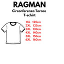 Ragman maglia girocollo mezza manica  taglie forti uomo colore verde militare 40181/339