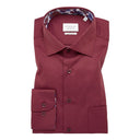 Eterna camicia manica lunga  taglie forti uomo colore bordeaux 8824/56/E15K