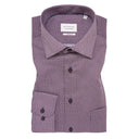 Eterna camicia manica lunga  taglie forti uomo colore fantasia bordeaux 4382/52/X19K