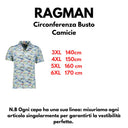 Ragman camicia mezza manica taglie forti uomo colore bianco fantasia 5437299/964