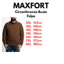 Maxfort felpa taglie forti uomo colore moro 42402800