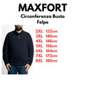 Maxfort felpa taglie forti uomo colore blu 42402100