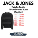 Jack & Jones maglione girocollo taglie forti uomo colore nero 12265747
