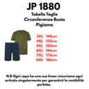 JP 1880 pigiama corto  taglie forti uomo colore verde e blu 844065