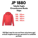 JP 1880 felpa garzato di cotone zip intera taglie forti uomo colore corallo 846118