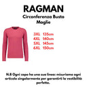 Ragman maglia girocollo in cotone taglie forti uomo colore lampone 4610280/694