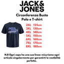 Jack & Jones maglia mezza manica taglie forti uomo colore blu 12289691