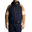 Maxfort tuta cotone felpato taglie forti uomo colore blu/beige Lavaredo100